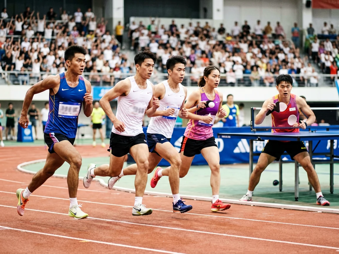 体育赛场准备,莱巴金娜